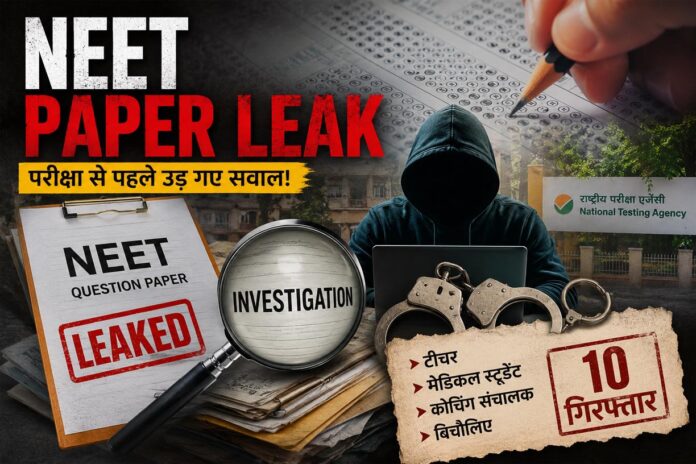 NEET पेपर लीक में बड़ा खुलासा: टीचर, मेडिकल स्टूडेंट और कोचिंग संचालक गिरफ्तार