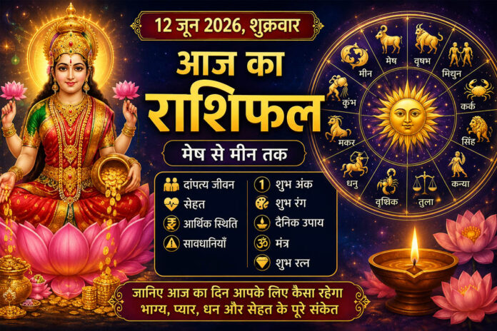 मेष से मीन तक जानिए कैसा रहेगा आपका दिन — दांपत्य जीवन, स्वास्थ्य, धन, करियर, सावधानियां, शुभ अंक, शुभ रंग, उपाय, मंत्र और रत्न सहित