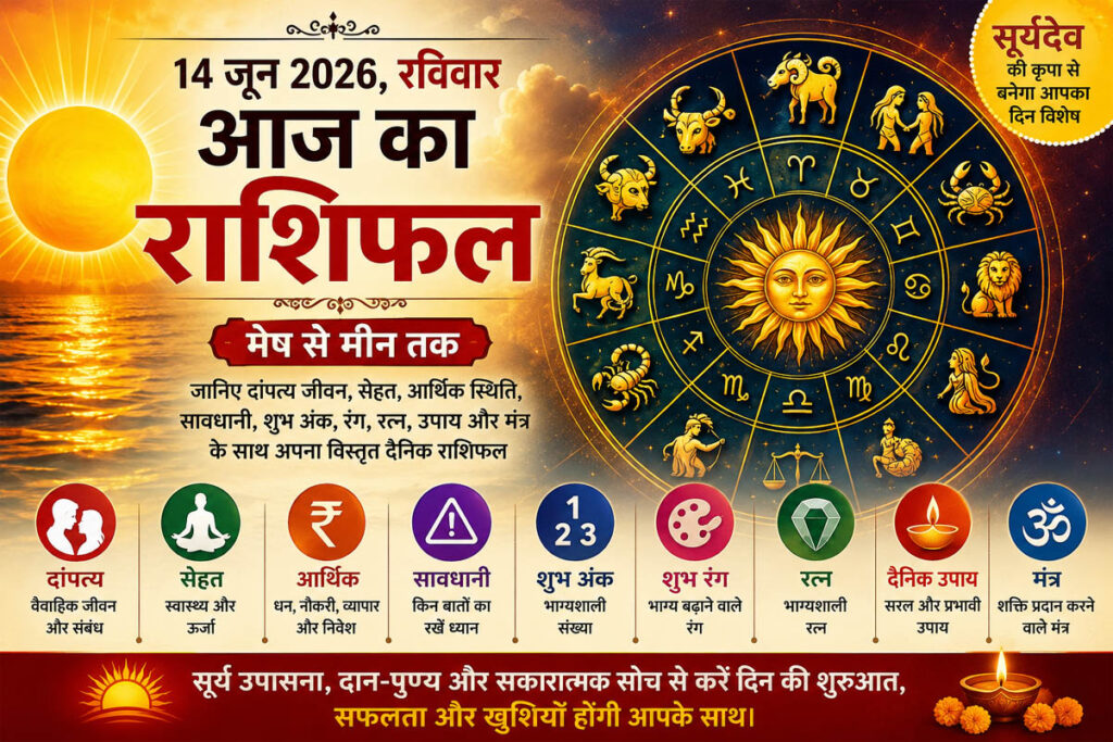 सूर्यदेव की कृपा से आज किस राशि को मिलेगा लाभ, किसे बरतनी होगी सावधानी? पढ़िए मेष से मीन तक का विस्तृत दैनिक भविष्यफल