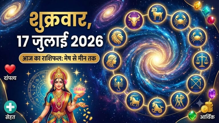 आज चमकेगा इन राशियों का भाग्य! जानें 17 जुलाई 2026 का राशिफल, उपाय और शुभ अंक”