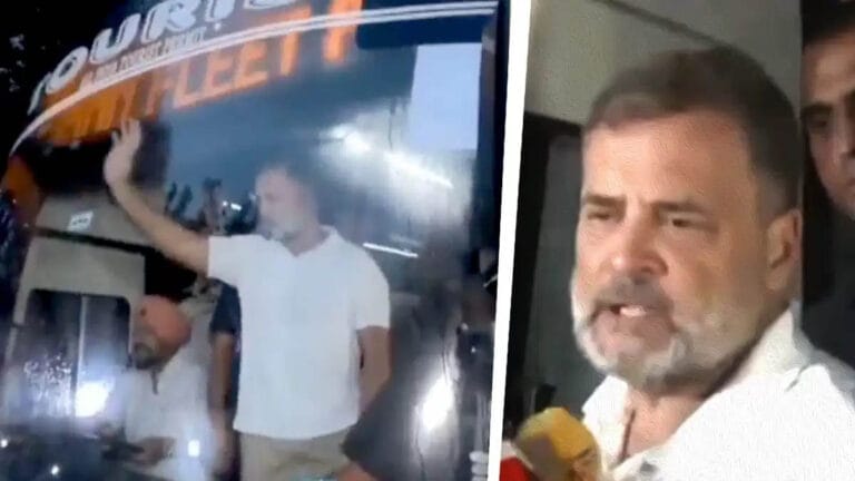 राहुल गांधी का ‘गांधीगीरी’ मार्च, छात्रों के समर्थन में गांधी स्मृति की ओर बढ़ा विपक्ष