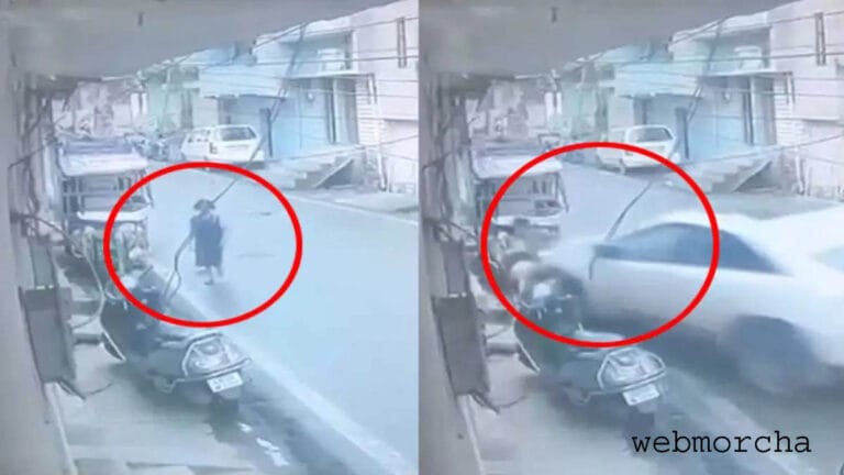 रायपुर में तेज रफ्तार वैगनआर ने 7 साल की बच्ची को मारी टक्कर, CCTV में कैद हुआ हादसा