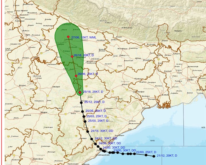 उत्तर छत्तीसगढ़ में बना डिप्रेशन, आज उत्तर-पश्चिम दिशा में बढ़ेगा; 12 घंटे बाद कमजोर होने के संकेत
