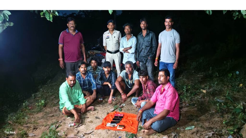 कसेकेरा के जुआ फड़ में सिवनी, मातगुड़ा और खट्टा के जुआरी पकड़ाए, 91 हजार की संपत्ति जब्त