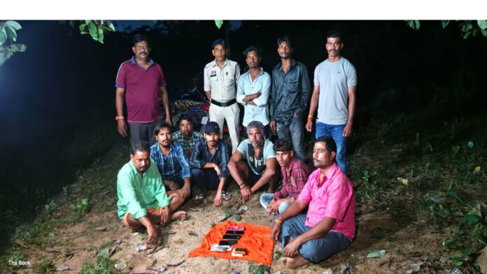 कसेकेरा के जुआ फड़ में सिवनी, मातगुड़ा और खट्टा के जुआरी पकड़ाए, 91 हजार की संपत्ति जब्त