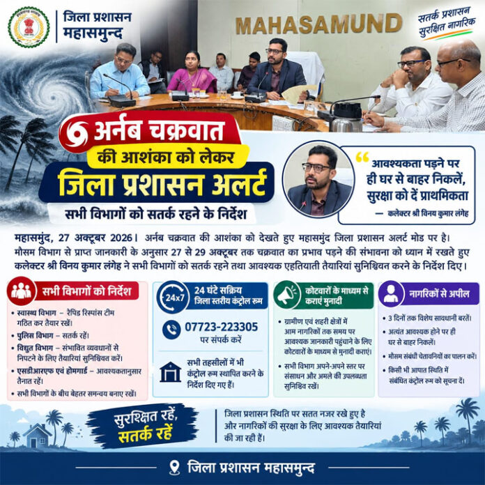 Cyclone Arnab Alert Mahasamund